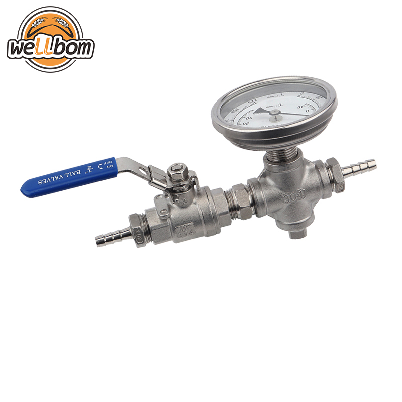 Weldless Cooler Temperature Kit, Stainless Ball Valve, Bi-metal Thermometer 3"Face & 2"Probe, 1/2" Hose Barb Homebrew Beer,Tumi - The official and most comprehensive assortment of travel, business, handbags, wallets and more.